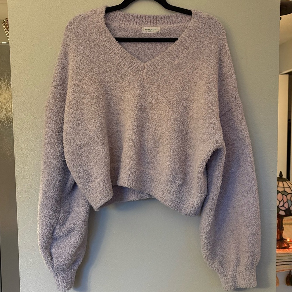 Altar’D State Lavender V-Neck Sweater